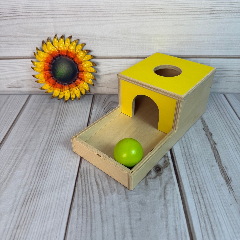 Lovevery Wooden Ball‎ Drop Box Toy for Toddlers Learning Development